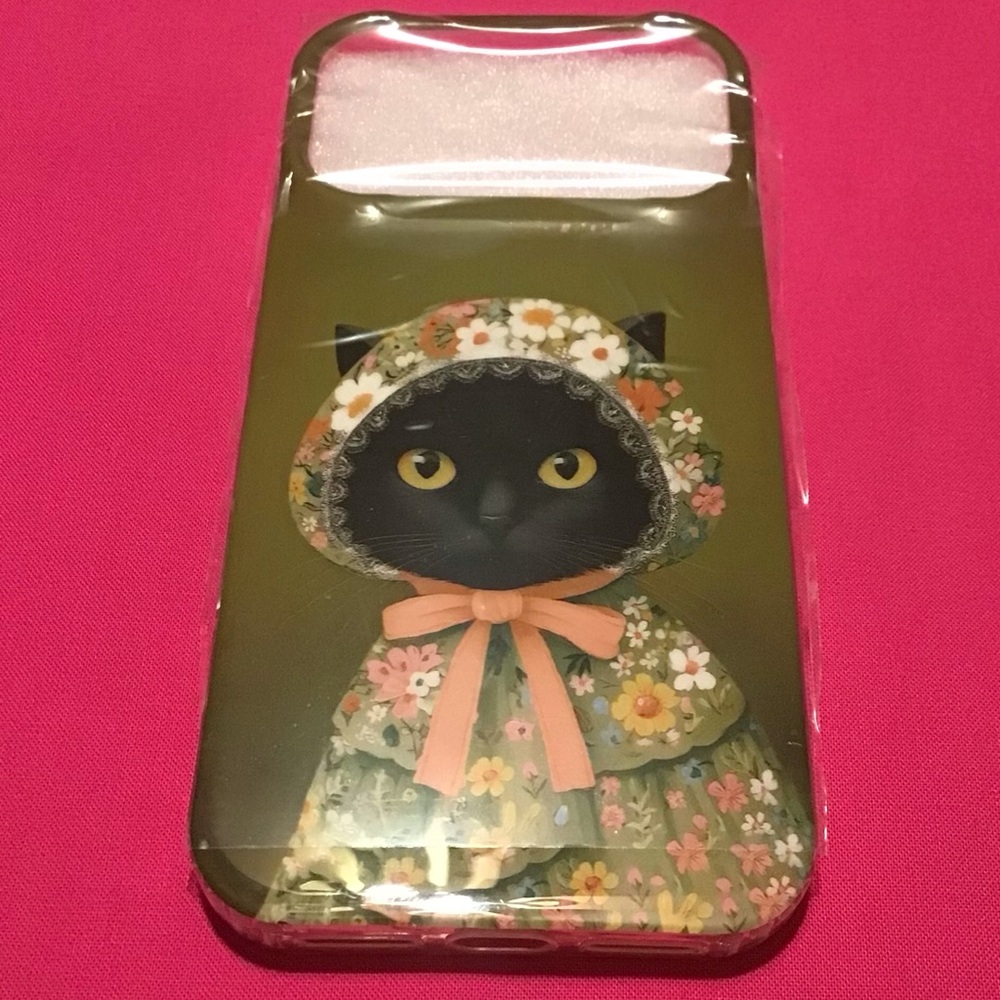 Retro Floral Cat iPhone 17 Pro Max Case